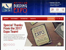 Tablet Screenshot of americanbirdingexpo.com